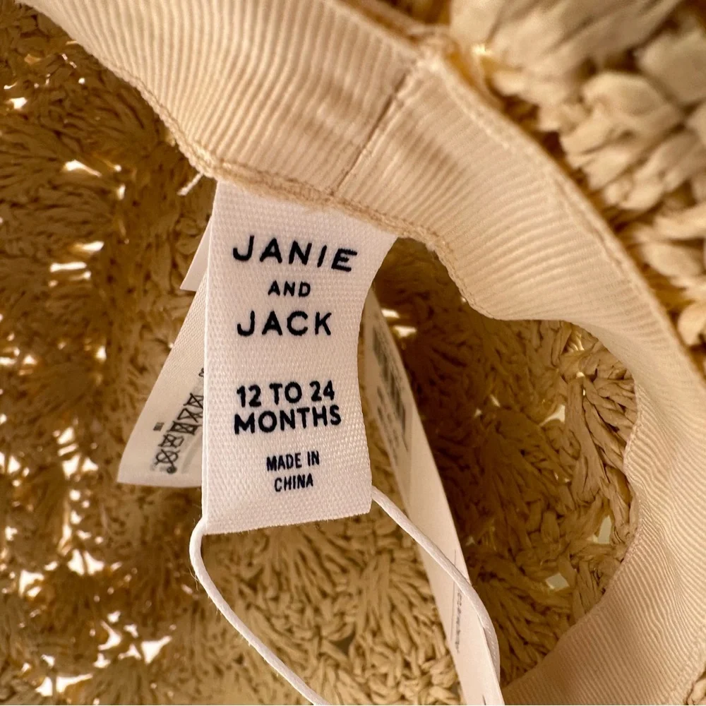 Janie and Jack | Crochet Straw Sun Hat